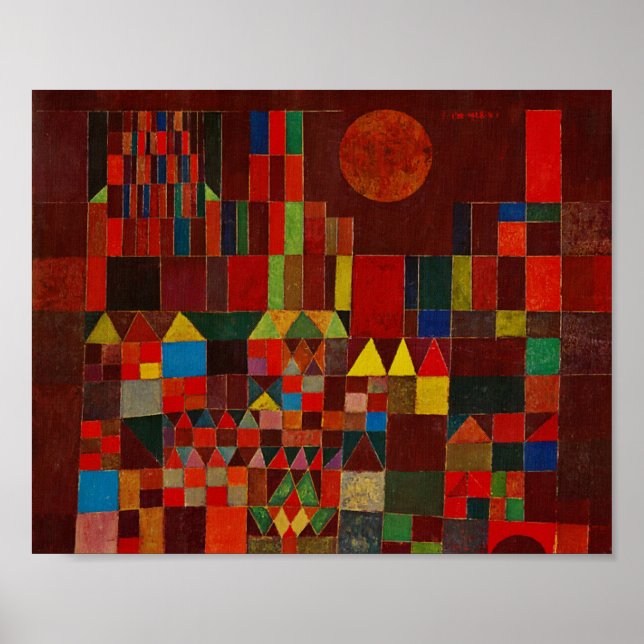Paul Klee Castle And Sun Poster (Front)