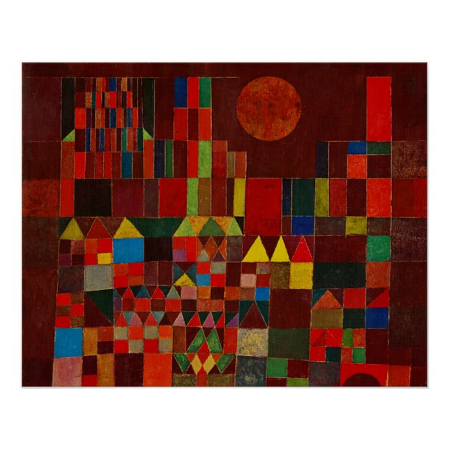 Paul Klee Castle And Sun Poster (Front)