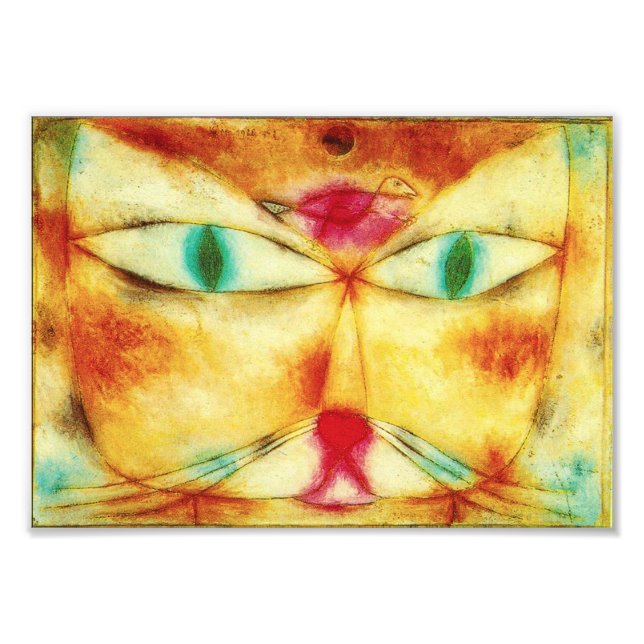 Paul Klee Cat et Bird Photo Imprimer (Devant)