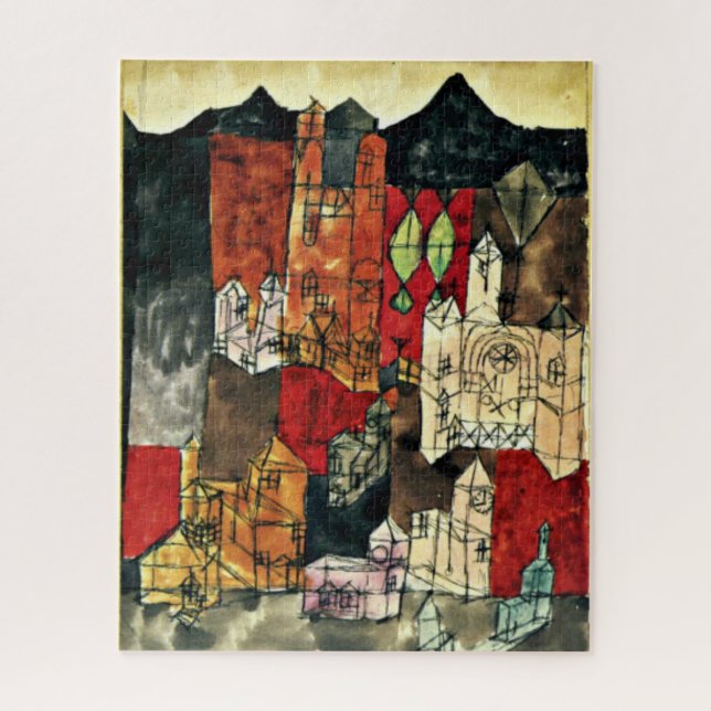 Paul Klee - City of Churches Jigsaw Puzzle (Vertical)