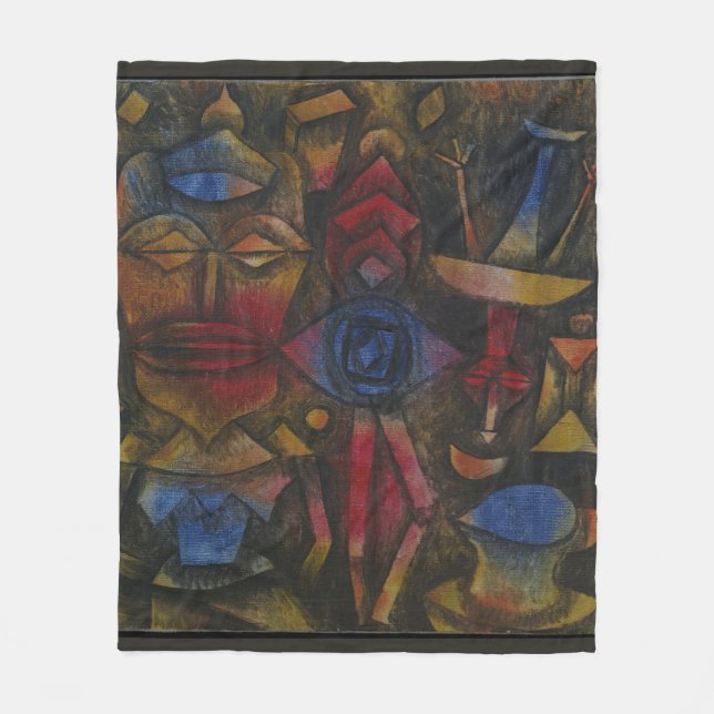 Paul Klee Collection of Figurines Fleece Blanket (Front)