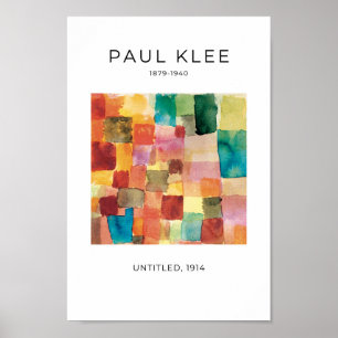 Paul Klee, Colourful Modern Abstract Art Poster