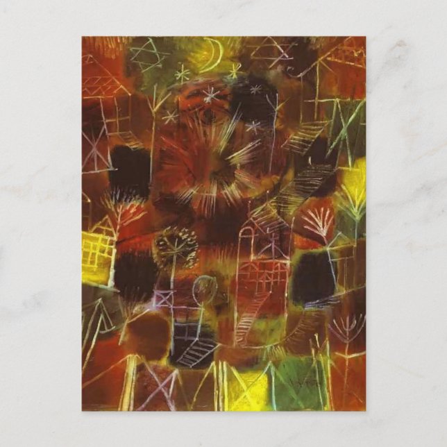 Paul Klee- Cosmic Composition Postcard (Front)