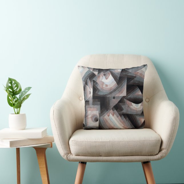 Paul Klee - Crystal Gradation Throw Pillow (Chair)