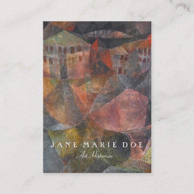 Paul Klee Das Hotel Customizable Business Card (Front)