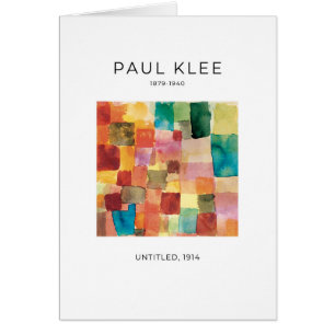 Paul Klee, Elegant Modern Absract Fine Art Card