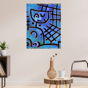 Paul Klee famous painting, Captive, Poster
