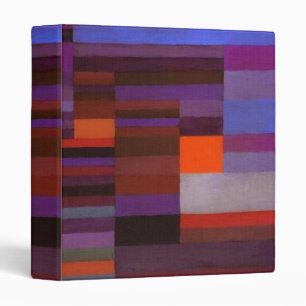 Paul Klee Fire In The Evening Abstract Fine Art Binder