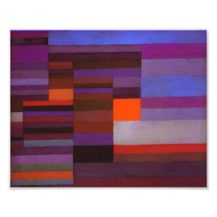 Paul Klee Fire In The Evening Abstract Fine Art Photo Print