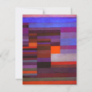 Paul Klee Fire in the Evening Invitations