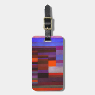 Paul Klee Fire in the Evening Luggage Tag