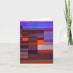 Paul Klee Fire in the Evening Note Card