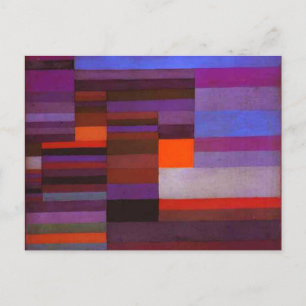 Paul Klee Fire in the Evening Postcard