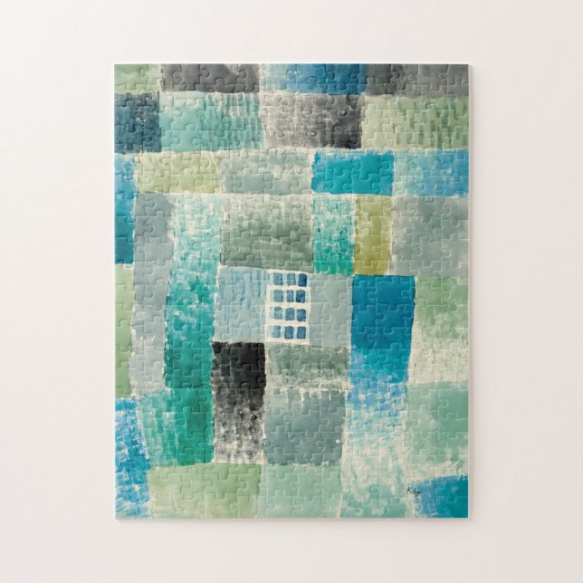 Paul Klee, First House in a Settlement - Colourful Jigsaw Puzzle (Vertical)
