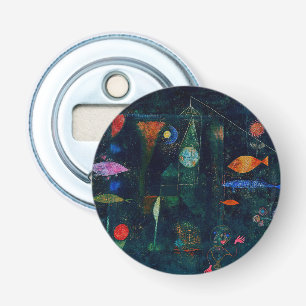 Paul Klee Fish Magic Abstract Painting Graphic Art Bottle Opener