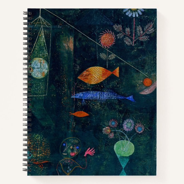 Paul Klee Fish Magic Abstract Painting Graphic Art Notebook (Front)