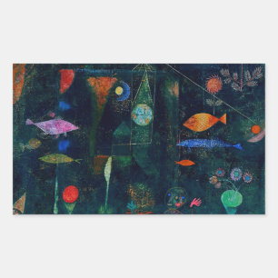 Paul Klee Fish Magic Abstract Painting Graphic Art Sticker