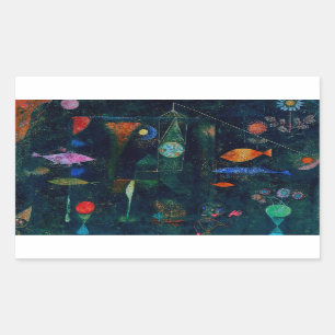 Paul Klee Fish Magic Abstract Painting Graphic Art Sticker
