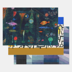 Paul Klee Fish Magic Abstract Painting Graphic Art Wrapping Paper Sheet