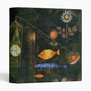 Paul Klee Fish Magic Abstract Surrealist Art Binder