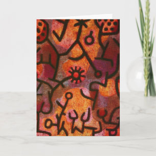 Paul Klee Flora di Roccia Greeting Card