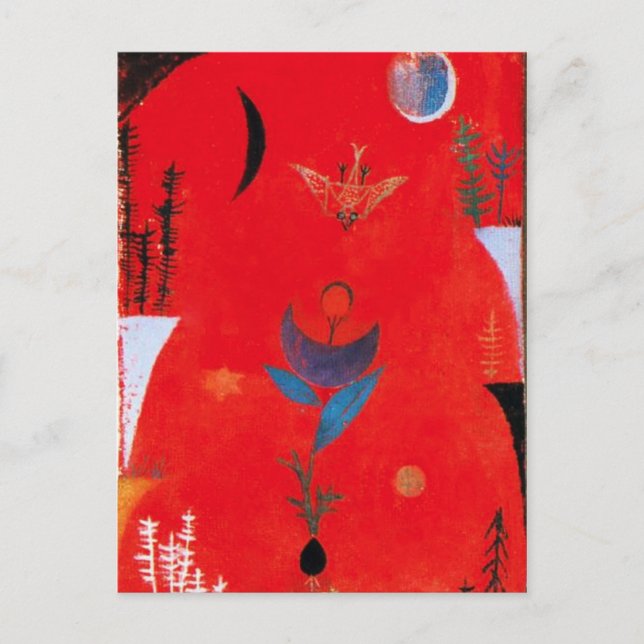 Paul Klee Flower Myth Postcard (Front)