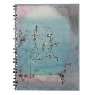 Paul Klee gazouillant le carnet de machine