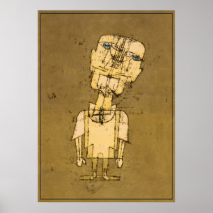 Paul Klee Ghost of a Genius Vintage Abstract Art Poster