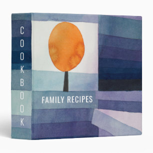 Paul Klee Harbinger of Autumn. Blue cookbook Binder