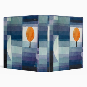 Paul Klee Harbinger of Autumn Blue Modern Abstract Binder