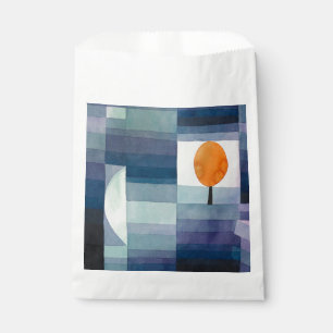 Paul Klee Harbinger of Autumn Blue Modern Abstract Favour Bag