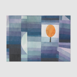 Paul Klee Harbinger of Autumn Blue Modern Abstract Tissue Paper
