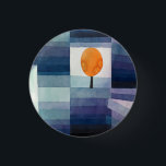 Paul Klee Harbinger of Autumn. Vintage blue art  1 Inch Round Button<br><div class="desc">Paul Klee "The Harbinger of Autumn" button. Watercolor blue vintage art.</div>