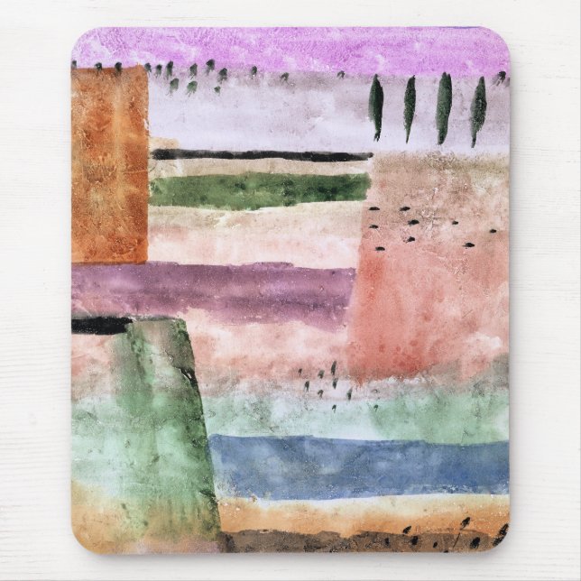 Paul Klee, Landscape with Poplars, Mouse Pad (Front)