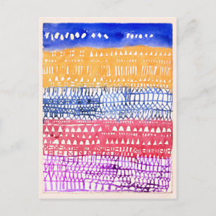 Paul Klee - Old City,  Postcard