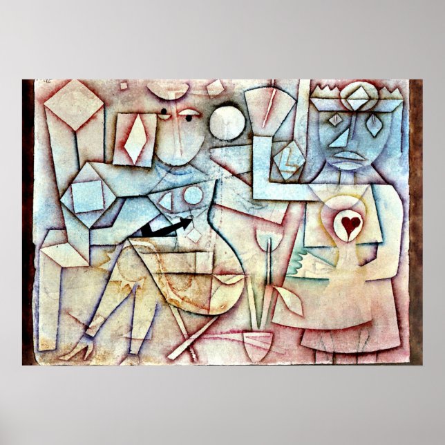 Paul Klee: Old Love Song, painting by Klee Poster (Front)