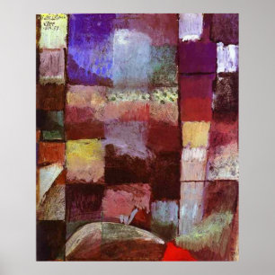 Paul Klee On A Motif From A Hamamet Poster