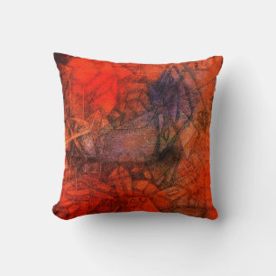 Paul Klee painting: "Groynes." Throw Pillow