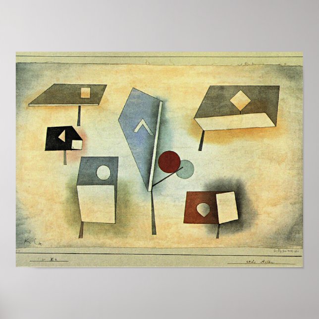 Paul Klee painting, Six Species, Poster (Front)