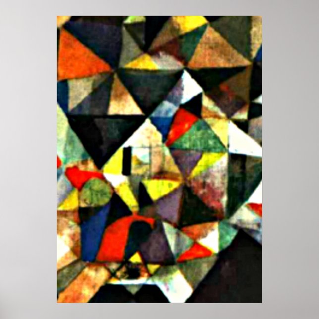 Paul Klee painting, With the Egg Poster (Front)