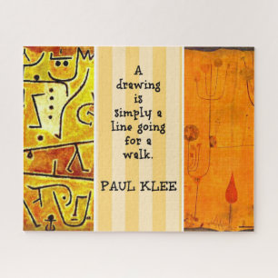 Paul Klee Paintings and Paul Klee Quote, Jigsaw Puzzle