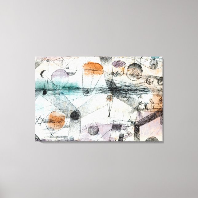 Paul Klee Plants Earth & Realm of the Air: Bauhaus Canvas Print (Front)