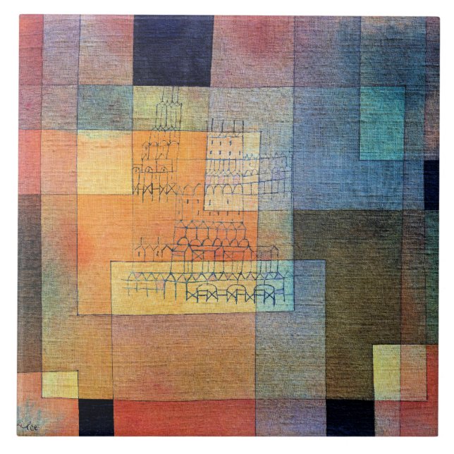 Paul Klee, Polyphonic Architecture, Tile (Front)