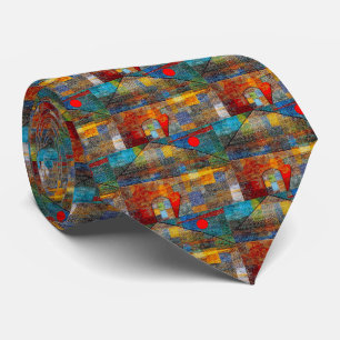 Paul Klee , "Polyphony2" Tie