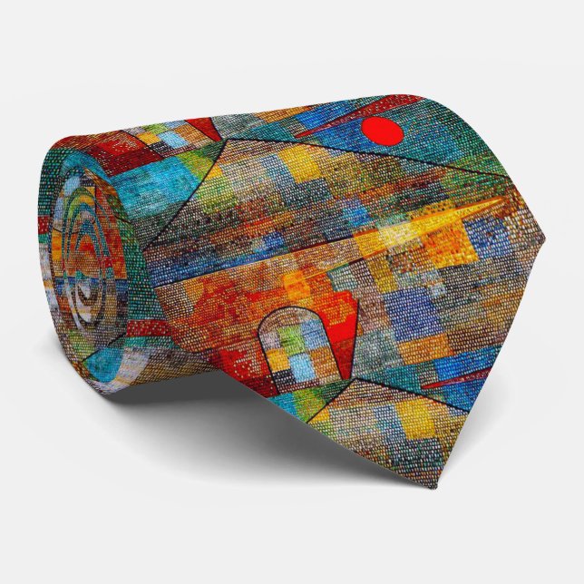 Paul Klee , “ Polyphony2 ” Tie (Rolled)