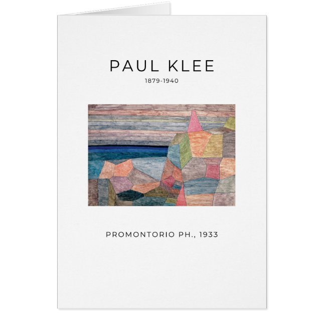 Paul Klee, Promontorio Ph. (1933) - Fine Art Card (Front)