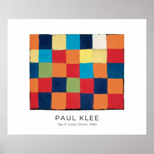 Paul Klee, Qu 1 Graphique couleur - Poster d'art