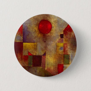 Paul Klee Red Balloon Abstract Colourful Art 2 Inch Round Button