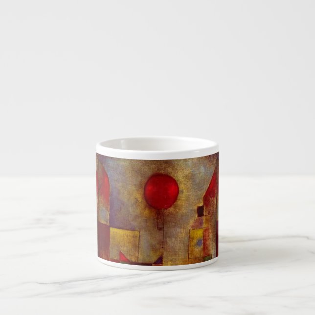 Paul Klee Red Balloon Abstract Colourful Art  Espresso Cup (Front)