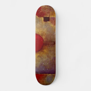 Paul Klee Red Balloon Abstract Colourful Art  Skateboard